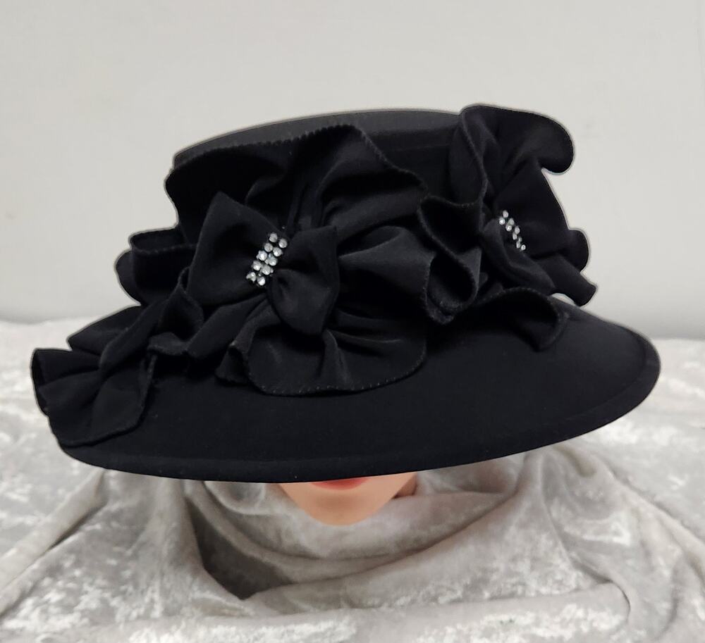 Perche Couture Black Womens Hat